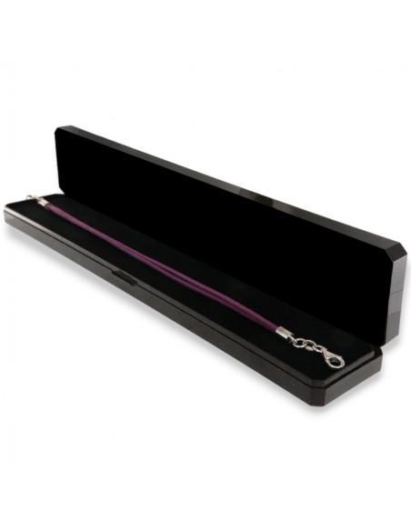 Bracciale Argento Rodiato Laccio Viola [ecb09e76]