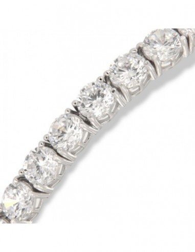 BRACCIALE ARGENTO TENNIS ZIRCONI BIANCHI 5 MM 18CM [7c05f841]
