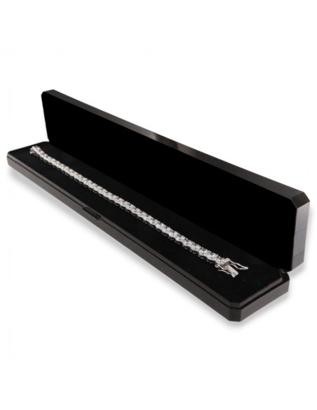 BRACCIALE ARGENTO TENNIS ZIRCONI BIANCHI 5 MM 18CM [ce487e5b]