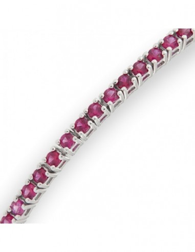 Bracciale Argento Tennis Zirconi Viola 2MM 18CM [96b21457]