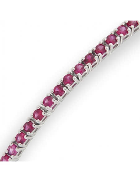 Bracciale Argento Tennis Zirconi Viola 2MM 18CM [96b21457]