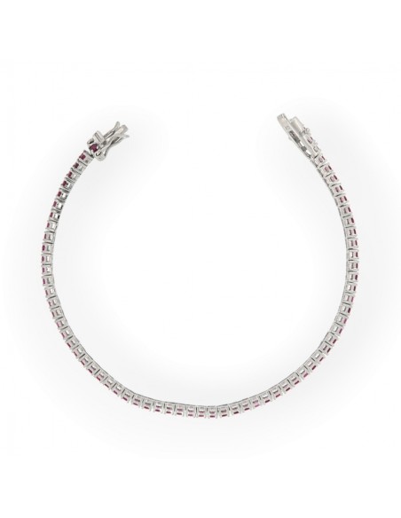Bracciale Argento Tennis Zirconi Viola 2MM 18CM [93e25349]