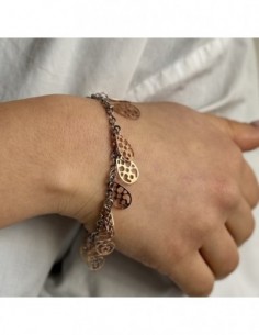 Bracciale Argento Rodiato Gocce Argento Rosato [77559a6c] 2