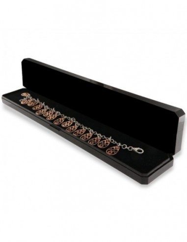 Bracciale Argento Rodiato Gocce Argento Rosato [d7824621]