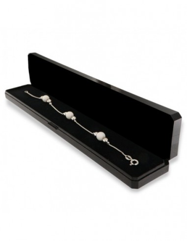 Bracciale Argento Rodiato Perle Bianche Grige [0c5469b6]