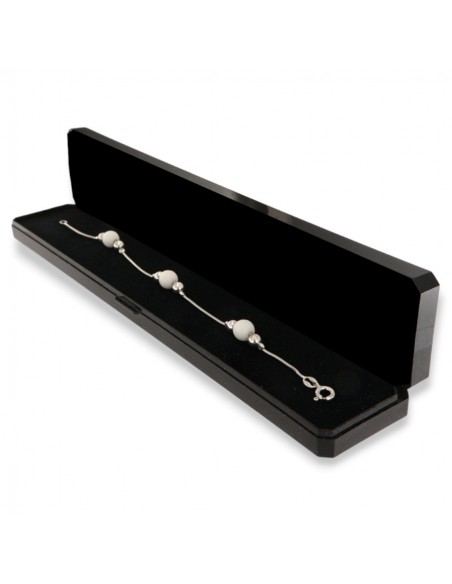 Bracciale Argento Rodiato Perle Bianche Grige [0c5469b6]