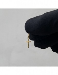 Ciondolo Oro Giallo Croce Liscia 13MM [5e0f6ac5] 2