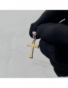 Ciondolo Oro Giallo E Oro Bianco Croce [712beea0] 2