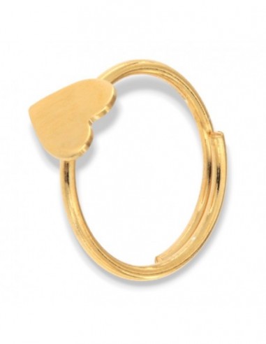 Anello Argento Dorato Cuore Regolabile [4c18ba27]