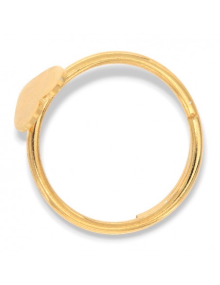 Anello Argento Dorato Cuore Regolabile [fb057b23]