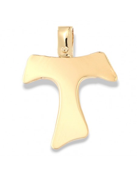 Ciondolo Oro Bianco Giallo Croce Doppia Diamante Centrale [130bbeb8]