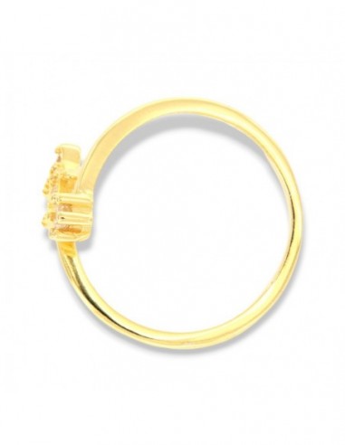 Anello Argento Dorato Aereoplano Punto Luce [7a6993dd]