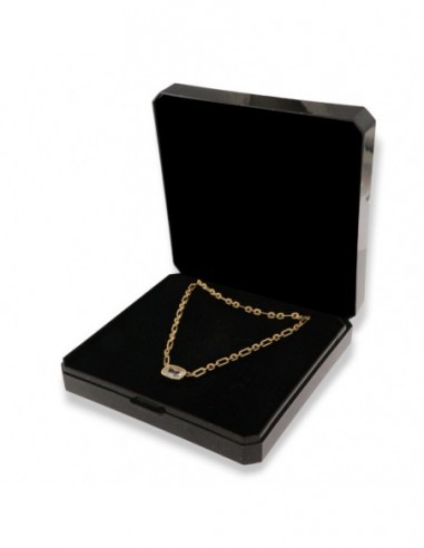 Collana Argento Dorato Punto Luce Zircone Bianco [271e0ad0]