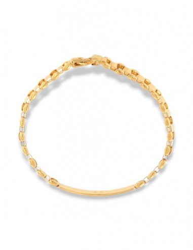 Bracciale Argento Dorato Piastra Centrale [dc52b8c2]