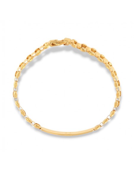 Bracciale Argento Dorato Piastra Centrale [dc52b8c2]