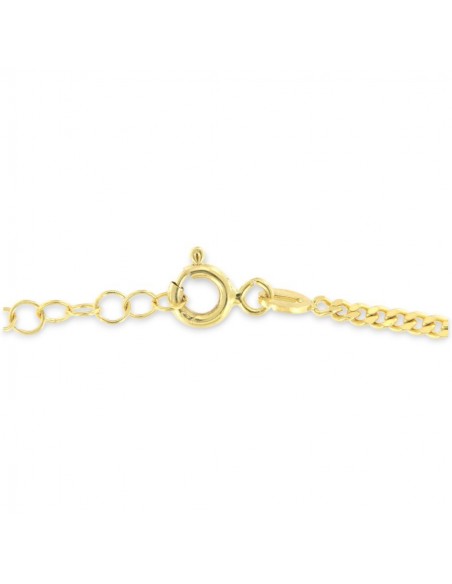 Collana Argento Dorato Zirconi Rettangolari Verdi [d4b75fd7]