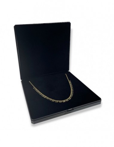 Collana Argento Dorato Zirconi Rettangolari Verdi [0d911cda]