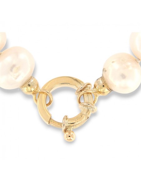Collana Perle Acqua Dolce Chiusura Oro Giallo 1,70GR [39f8b18e]