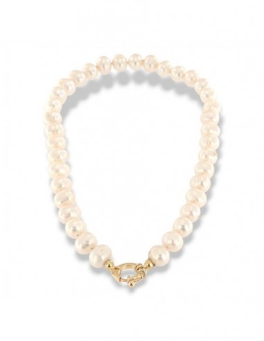 Collana Perle Acqua Dolce Chiusura Oro Giallo 1,70GR [3ca8f690]