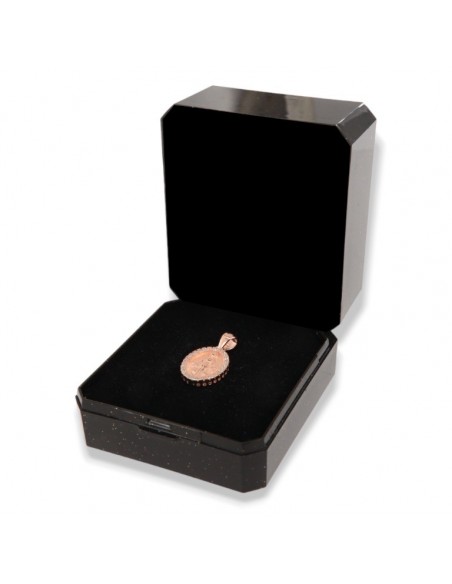 Ciondolo Argento Rosato Madonna Miracolosa Zirconi 1,5GR [2a695f45]