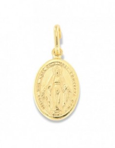 Ciondolo Argento Dorato Madonna Miracolosa 2,30Gr [30f65184]