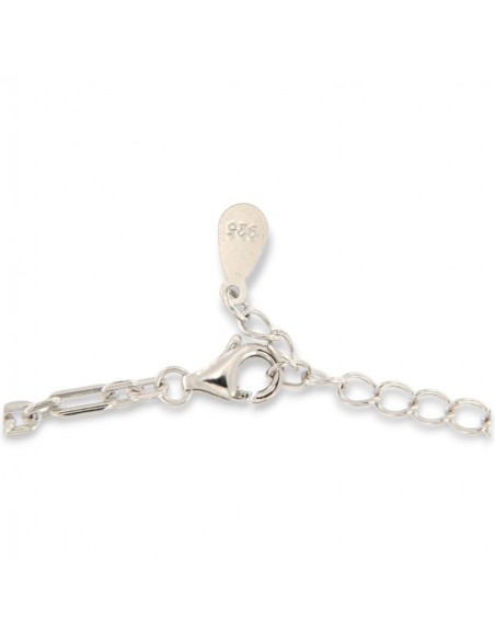 Collana Argento Rodiato Punto Luce Bianco [a3fbbfcc]