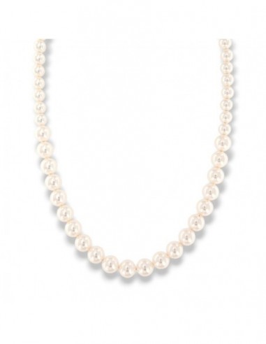 Collana Perle Degradè Sintetiche Chiusura Argento Rodiato [f3627248]