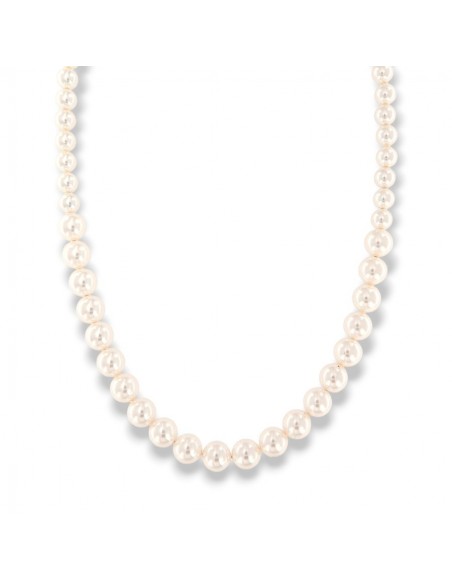 Collana Perle Degradè Sintetiche Chiusura Argento Rodiato [f3627248]