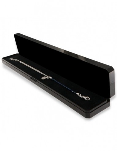 Bracciale Argento Rodiato Sfere Blu Quadrifoglio  Zirconi Bianchi [55207d18]