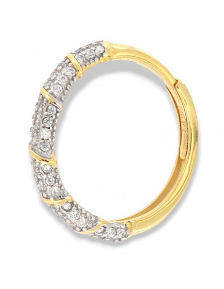 Anello Argento Dorato Zirconi Bianchi [246afdb8]