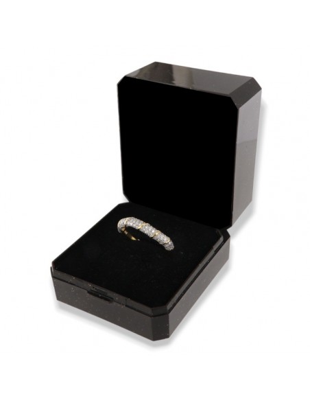 Anello Argento Dorato Zirconi Bianchi [fd4cbeb5]