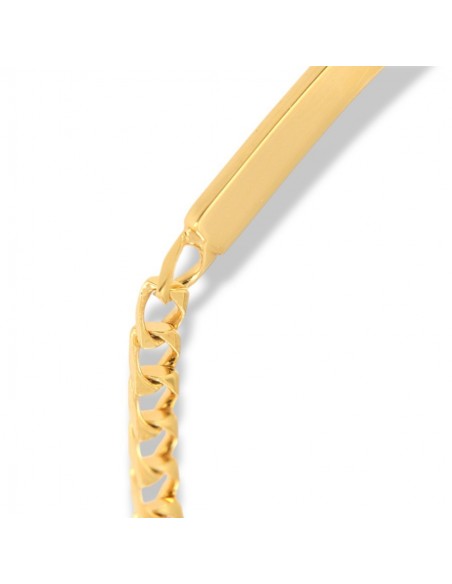 Bracciale Argento Dorato Grumetta Piastra Centrale [cbe92cd8]