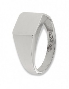 Anello Argento Rodiato Chevalier Rettangolare [89e41b06]