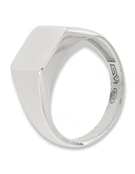 Anello Argento Rodiato Chevalier Rettangolare [0ee5ebb2]