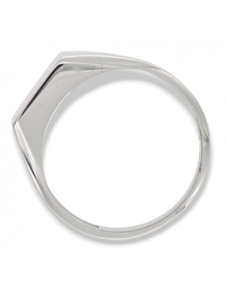 Anello Argento Rodiato Chevalier Rettangolare [b9f82ab6]