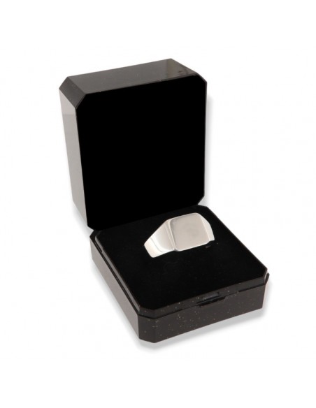 Anello Argento Rodiato Chevalier Rettangolare [d7c3a8bf]