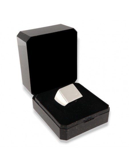 Anello Argento Rodiato Chevalier Quadrato [506f70be]