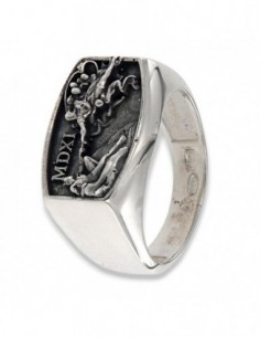 Anello Argento Rodiato Chevalier Creazione Adamo [edc80af2]