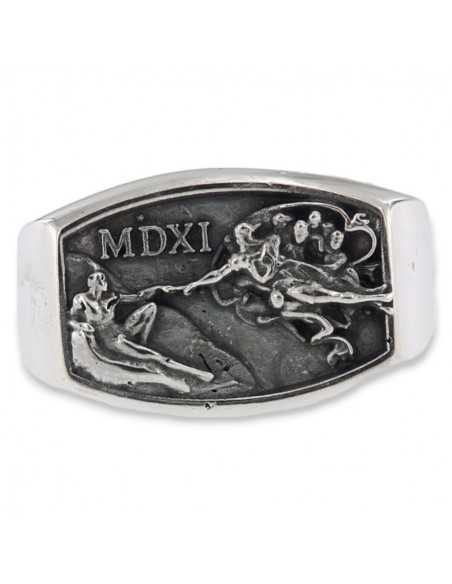 Anello Argento Rodiato Chevalier Creazione Adamo [ef20c169]
