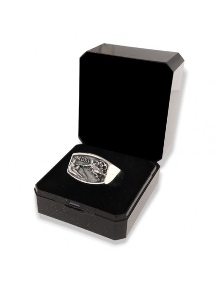 Anello Argento Rodiato Chevalier Creazione Adamo [583d006d]