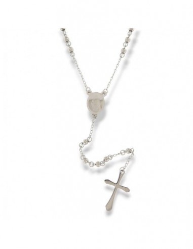 Collana Acciaio Rosario Sfere 4MM [e1ff1924]