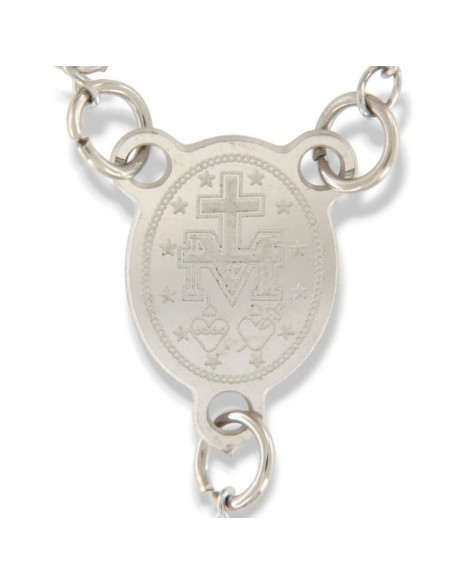 Collana Acciaio Rosario Sfere 4MM [4c26173e]