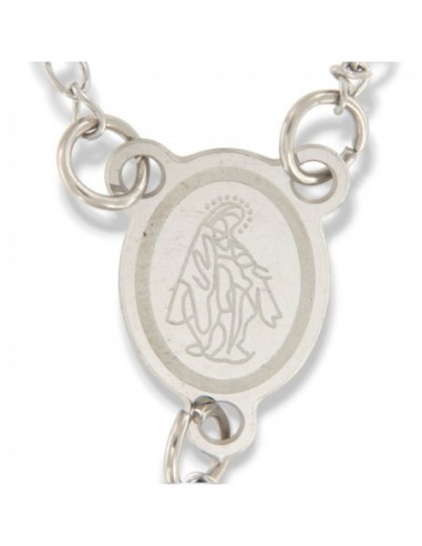 Collana Acciaio Rosario Sfere 4MM [49765020]