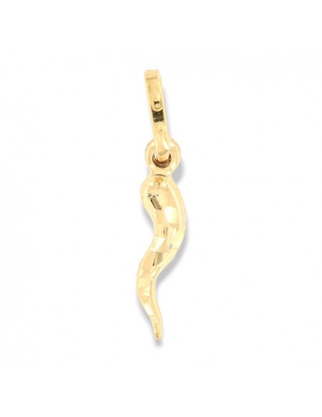 Ciondolo Oro Giallo Corno Sfaccettato 15,60MM [7e6c3a43]