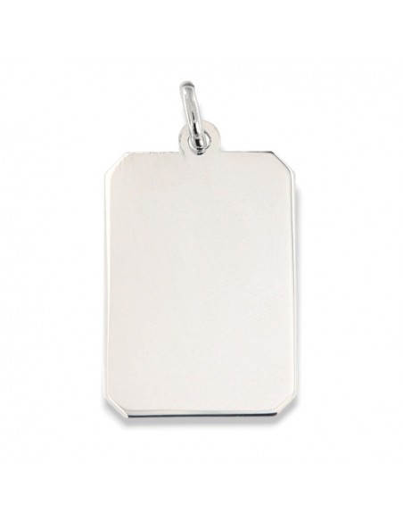 Ciondolo Argento Piastrina Personalizzabile [88ac4463]