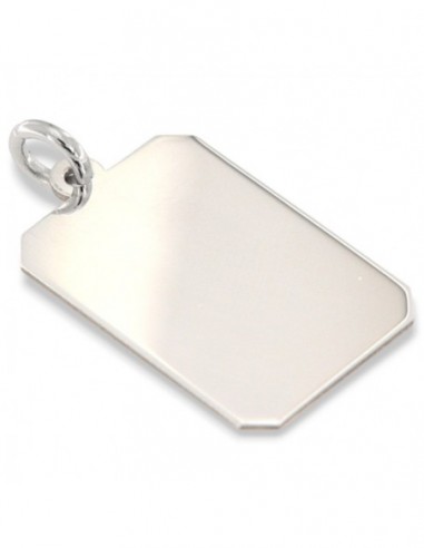 Ciondolo Argento Piastrina Personalizzabile [ab49ea4c]