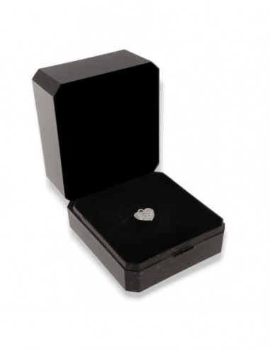 Ciondolo Argento Rodiato Cuore Zirconi Bianchi [9bf8f349]