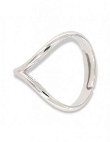 Anello Argento Rodiato Onda [8f42f263]