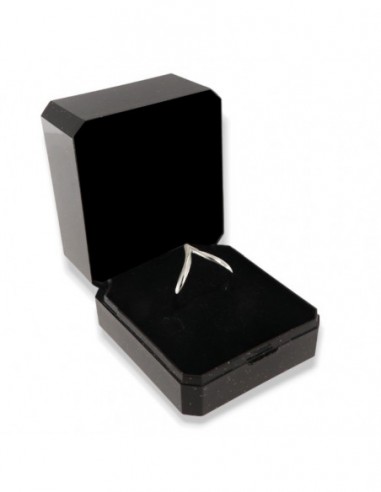 Anello Argento Rodiato Onda [5664b16e]