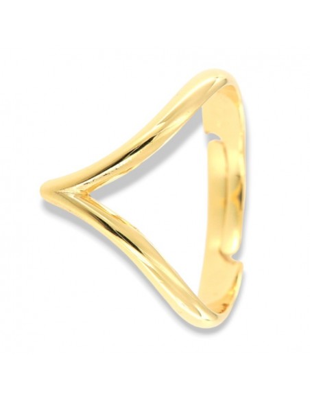Anello Argento Dorato Onda [31be0ee1]